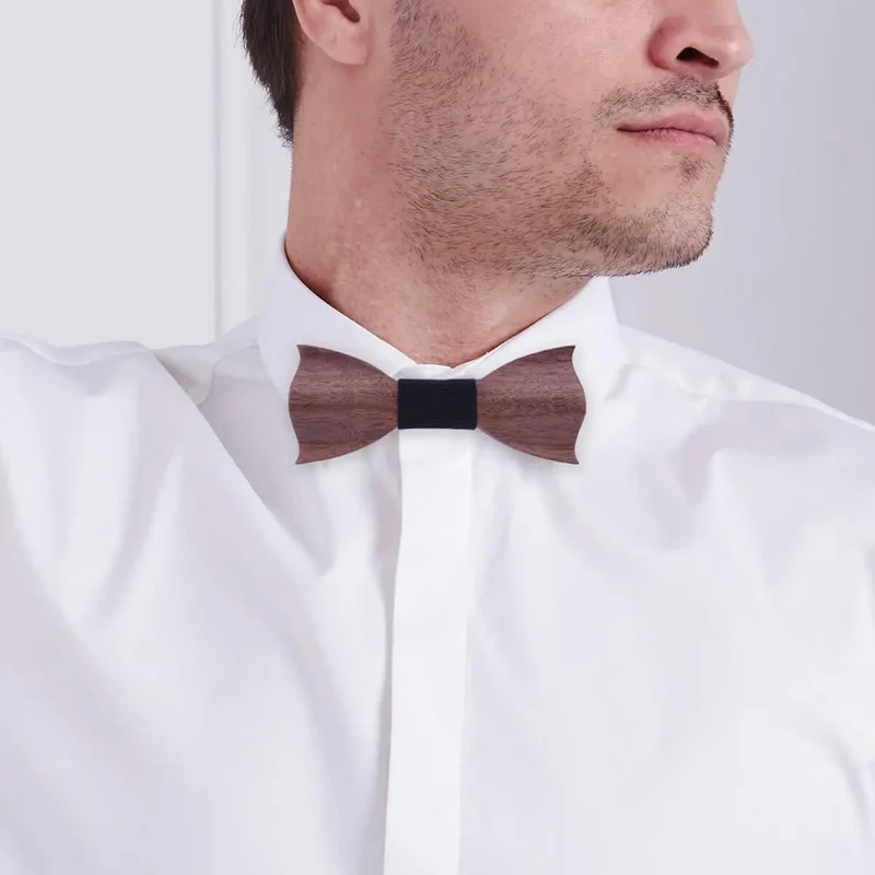 Nœud papillon en bois