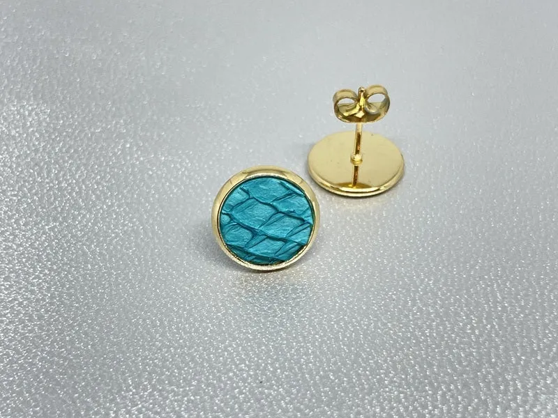 Puces d'oreilles en cuir marin Ilis