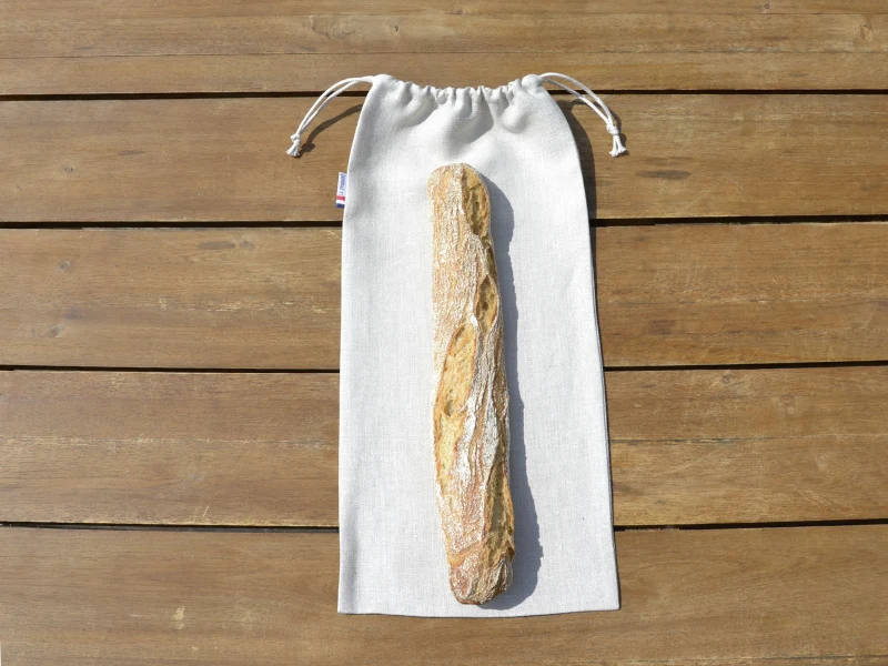 1 sac à baguettes en lin "Le Craquant"