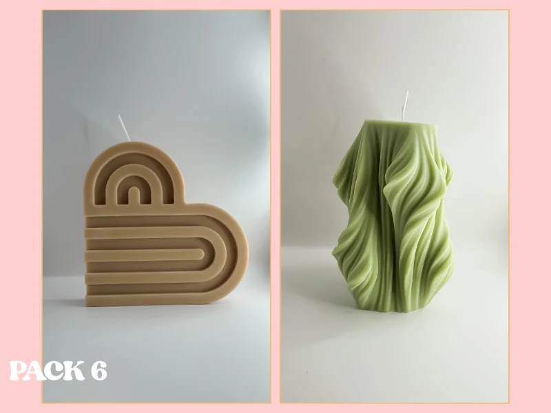 Duo de Bougies Décoratives Parfumées