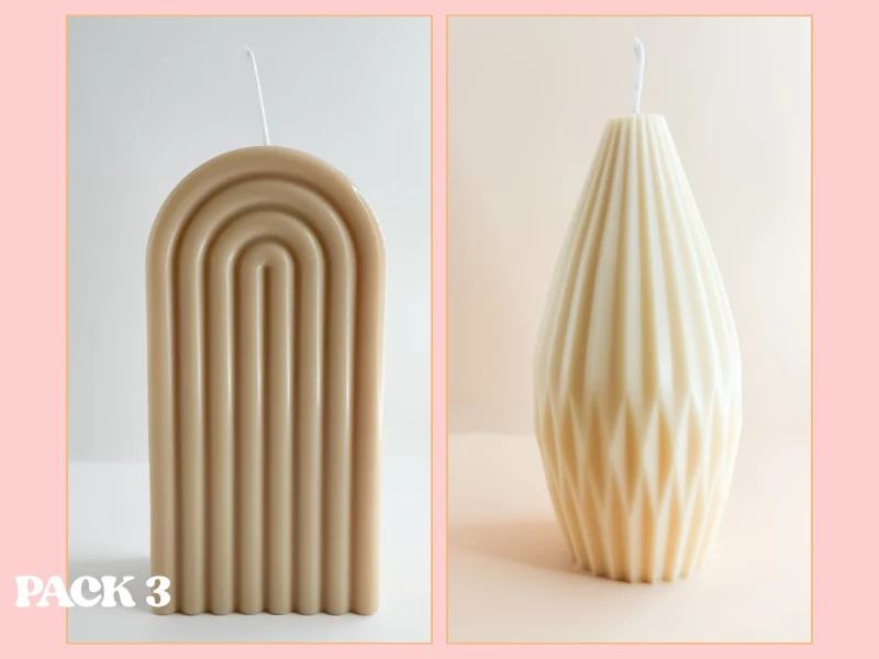 Duo de Bougies Décoratives Parfumées
