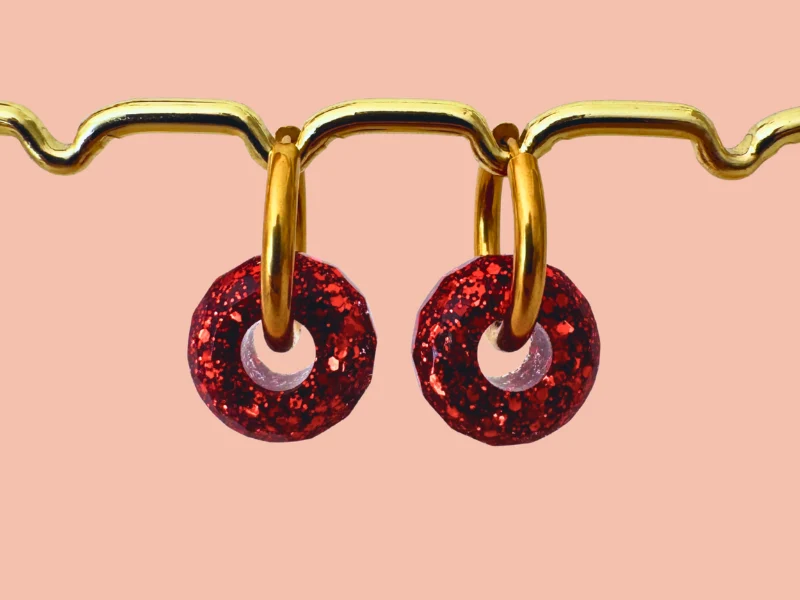 Boucles d'oreilles Boules Pailletées