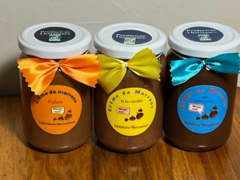 Trio de crèmes de marrons BIO