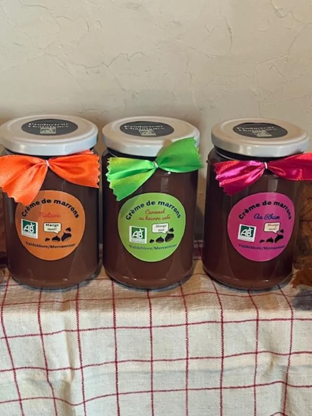 Trio de crèmes de marrons BIO