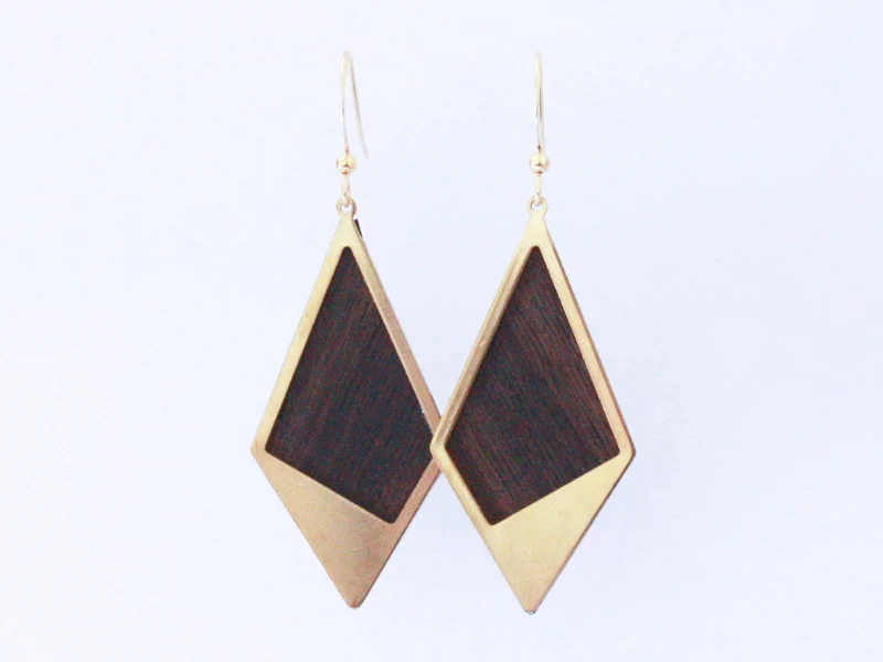 Boucles d'oreilles Sierra losange