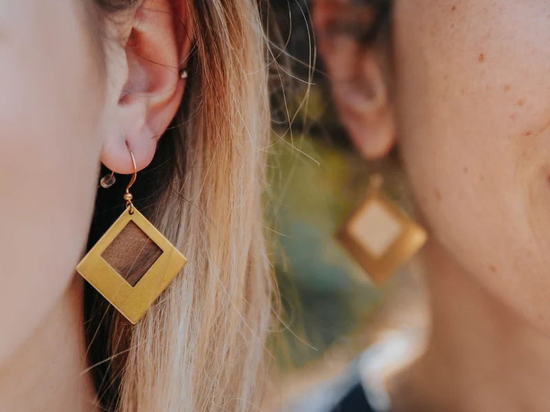 Boucles d'oreilles Sierra carrées
