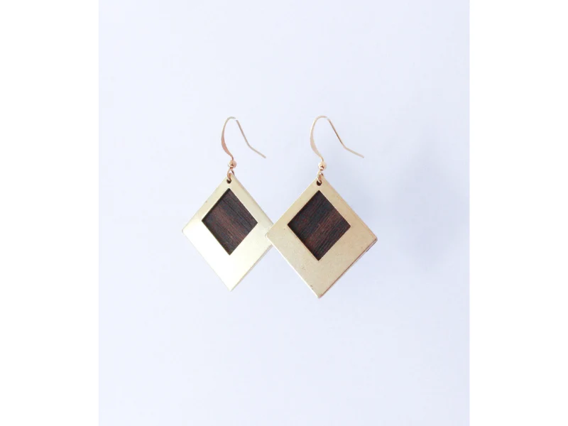Boucles d'oreilles Sierra carrées