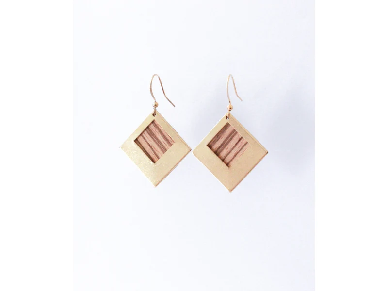 Boucles d'oreilles Sierra carrées