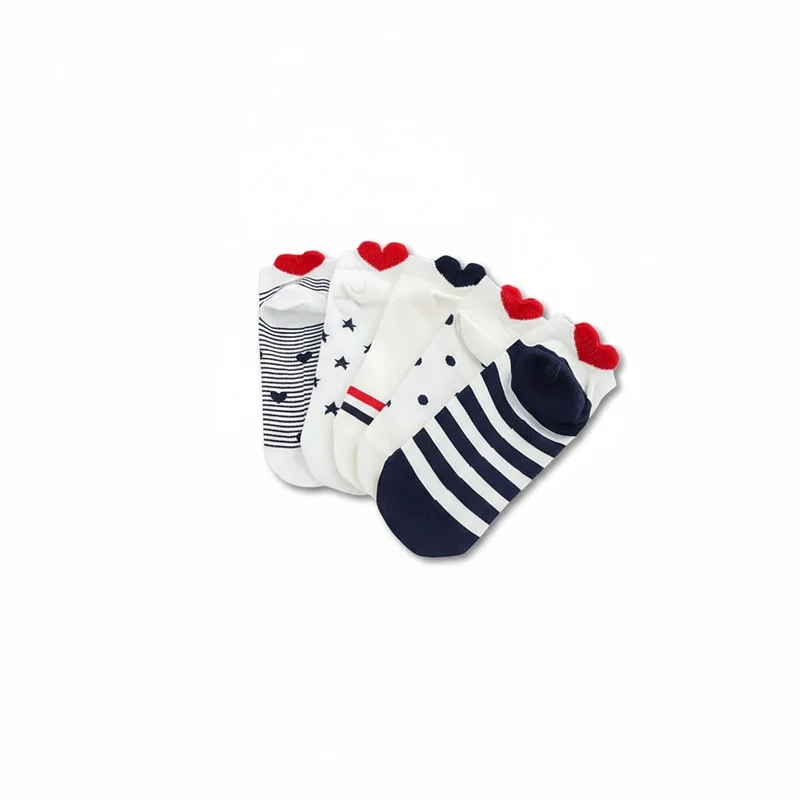 1 paire de socquettes coup de cœur - taille unique du 35 au 41