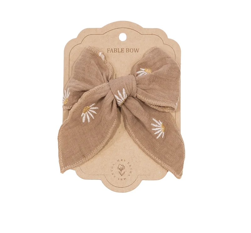 Barrette | Fleur taupe