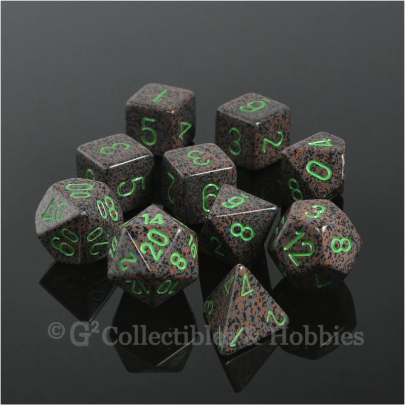 RPG Dice Set Elemental Earth 10pc