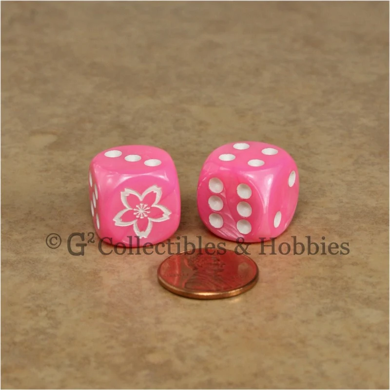 Sakura Cherry Blossom Dice - Set of 6