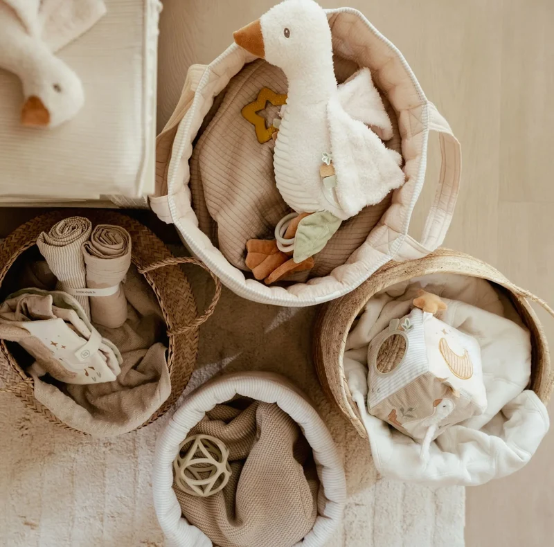 Grand panier de rangement | Pure soft beige