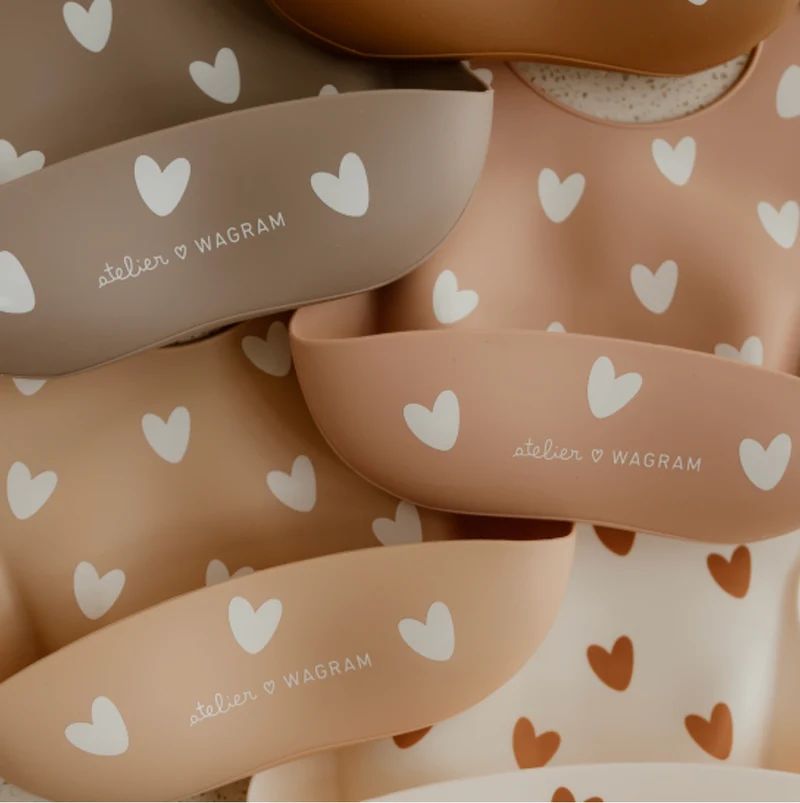 Bavoir en silicone | Crème