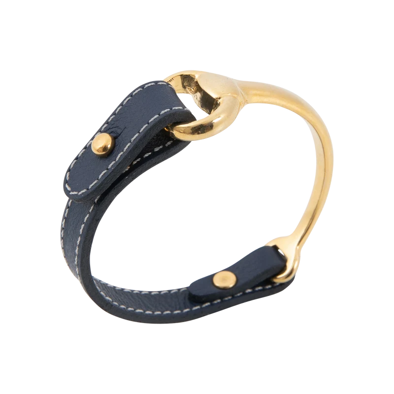 Bracelet en cuir Auby fermoir doré