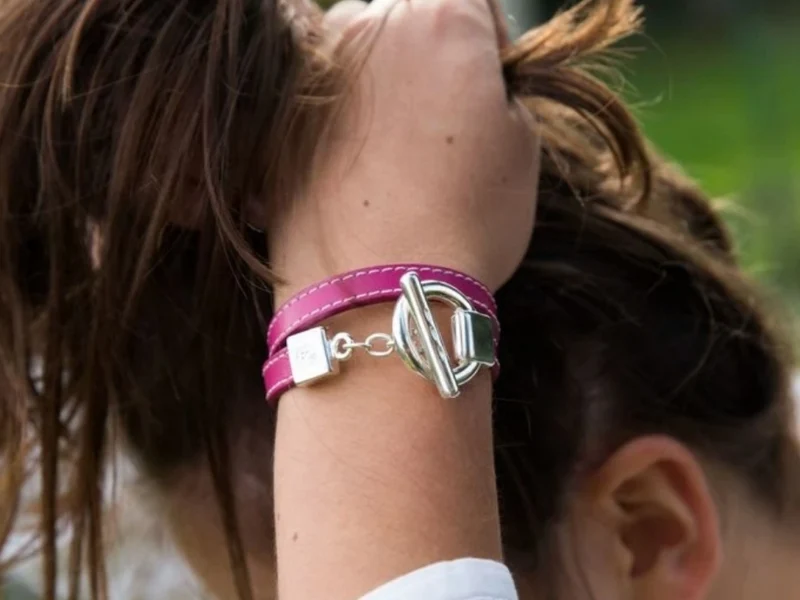 Bracelet en cuir "Tige"
