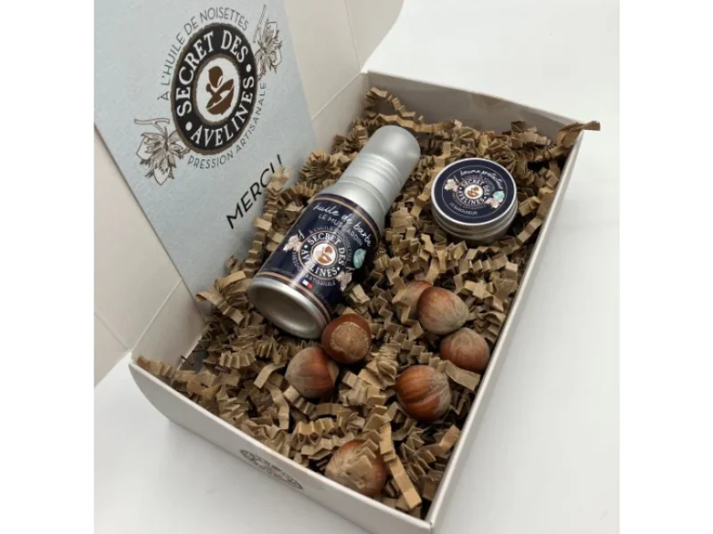 Coffret soins pour barbe et corps à l’huile de noisettes