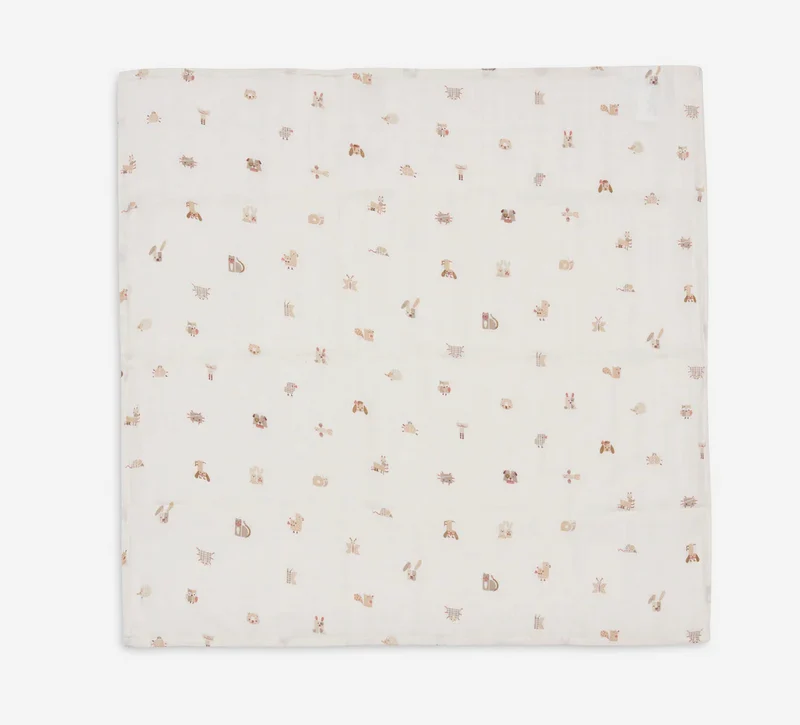 Langes gaze de coton | 70cm | Animal Friends