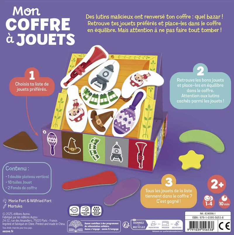 Jeu de société | Mon coffre à jouets