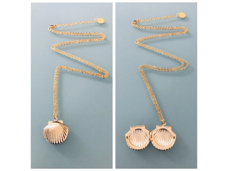 Collier sautoir photo coquillage