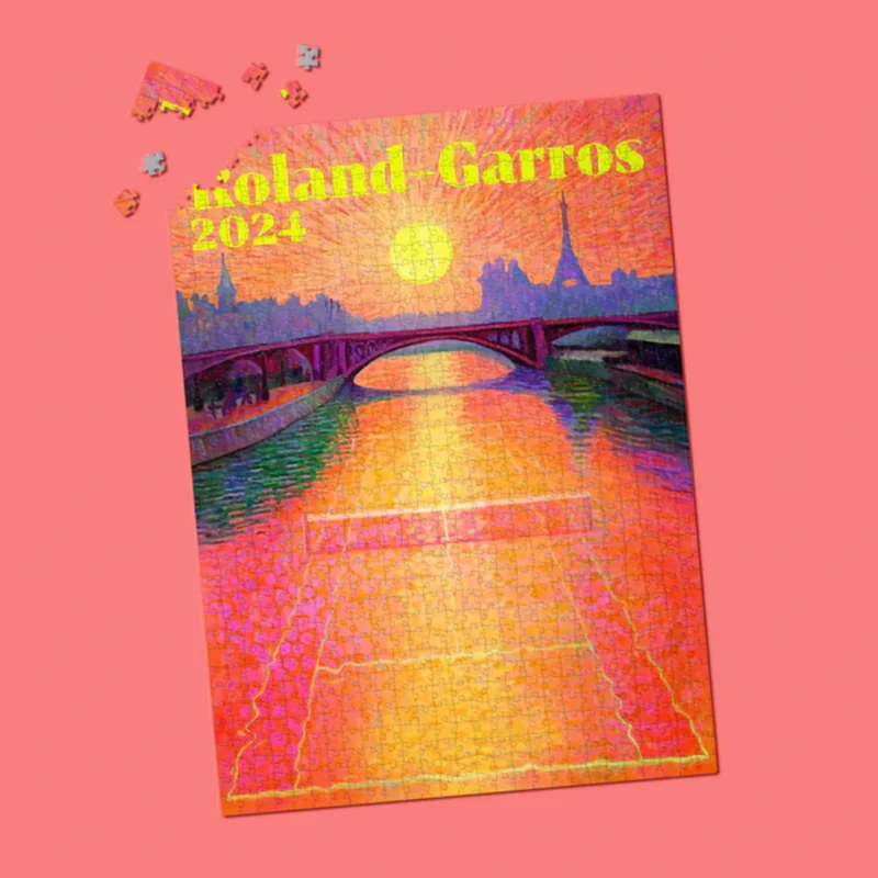 Puzzle Roland-Garros Paul ROUSTEAU, 2024 - 1000 pièces - 49x68 cm