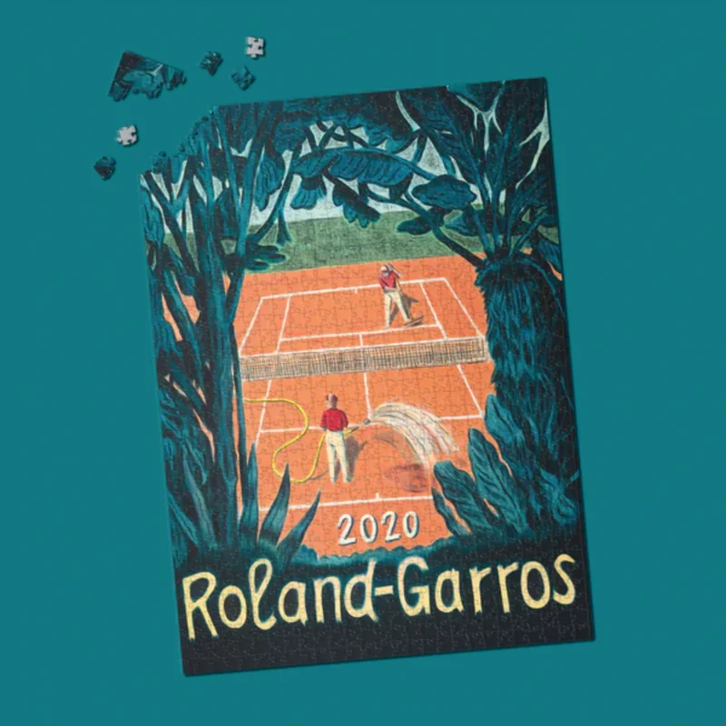 Puzzle Roland-Garros - Pierre SEINTURIER, 2020 - 1000 pièces - 49x68 cm