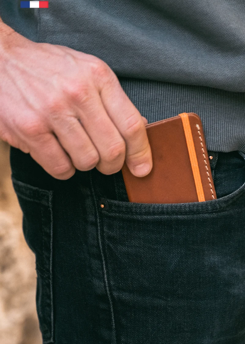 Portefeuille en cuir véritable