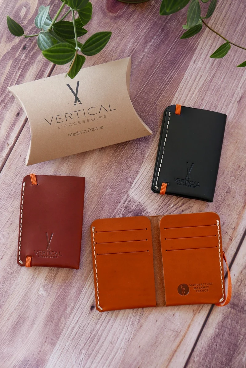 Portefeuille en cuir véritable
