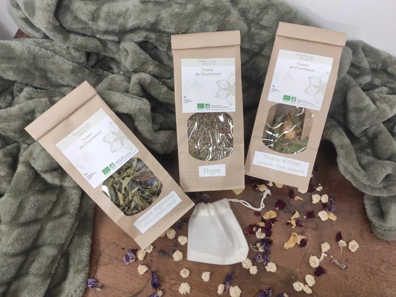 Trio de tisanes de Chartreuse : Digestive, Hiver et Thym