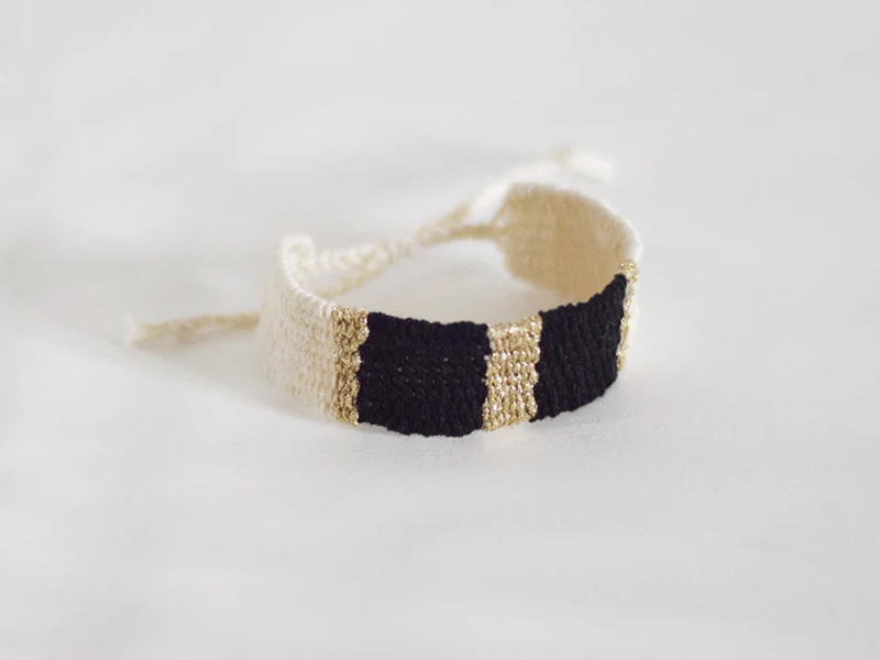 Bracelet artisanal tissé main