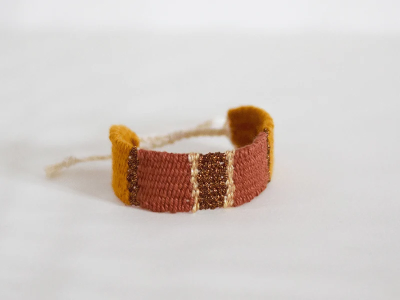 Bracelet artisanal tissé main