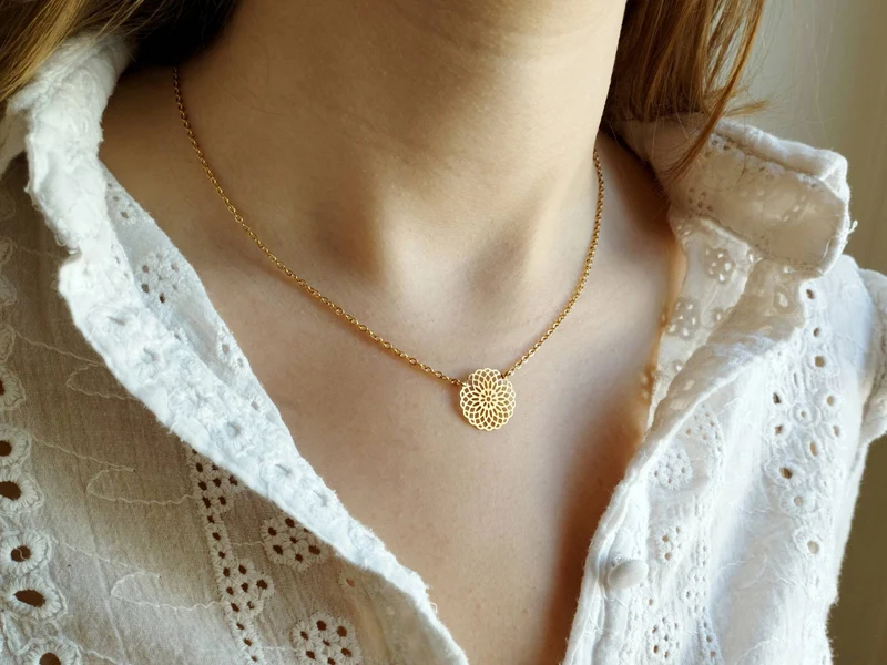 Collier Axelle, avec ou sans pierre