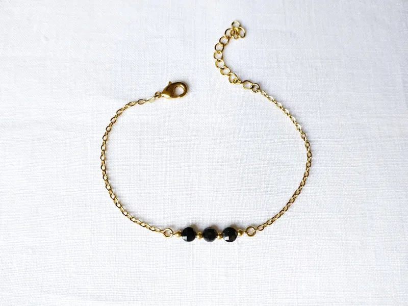 Bracelet Trio doré à l'or fin