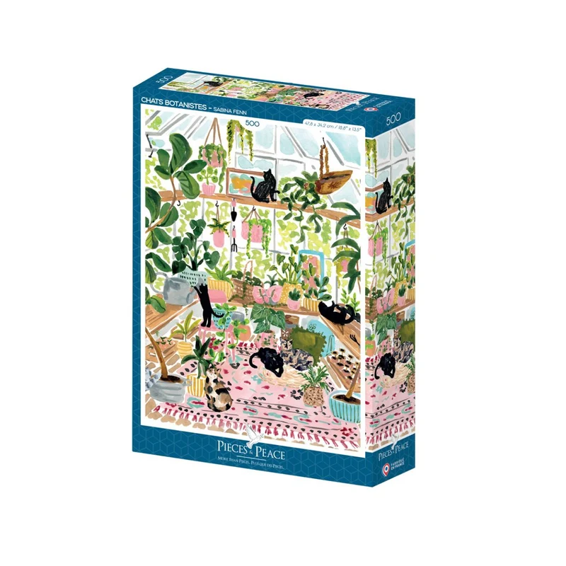 Puzzle Chats botanistes - 500 pièces