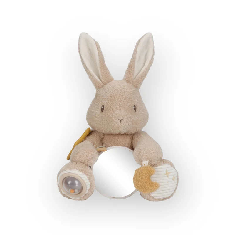 Peluche d'activités Lapin | Newborn Neutrals