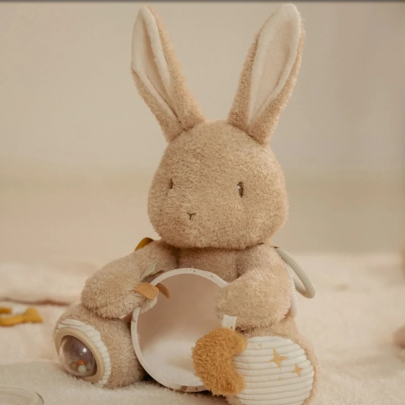 Peluche d'activités Lapin | Newborn Neutrals