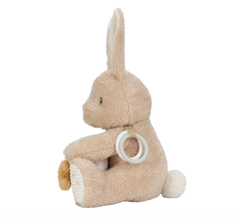 Peluche d'activités Lapin | Newborn Neutrals