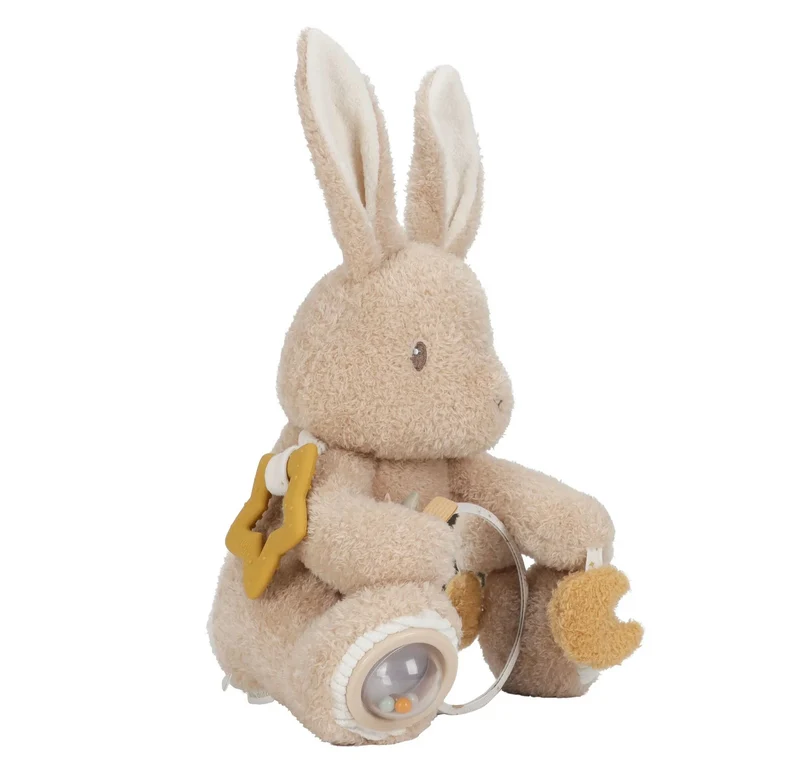 Peluche d'activités Lapin | Newborn Neutrals
