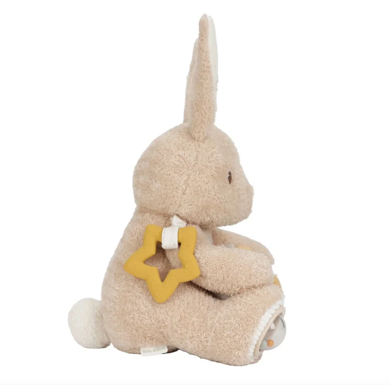 Peluche d'activités Lapin | Newborn Neutrals
