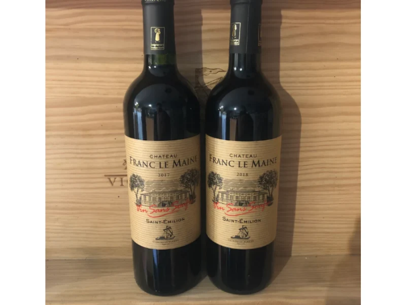 Coffret Duo Château Franc le Maine Saint Emilion -sans souffre
