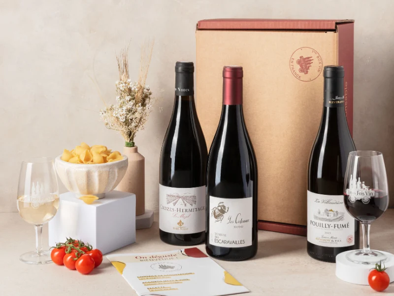 Coffret 3 grands vins et livret de dégustation