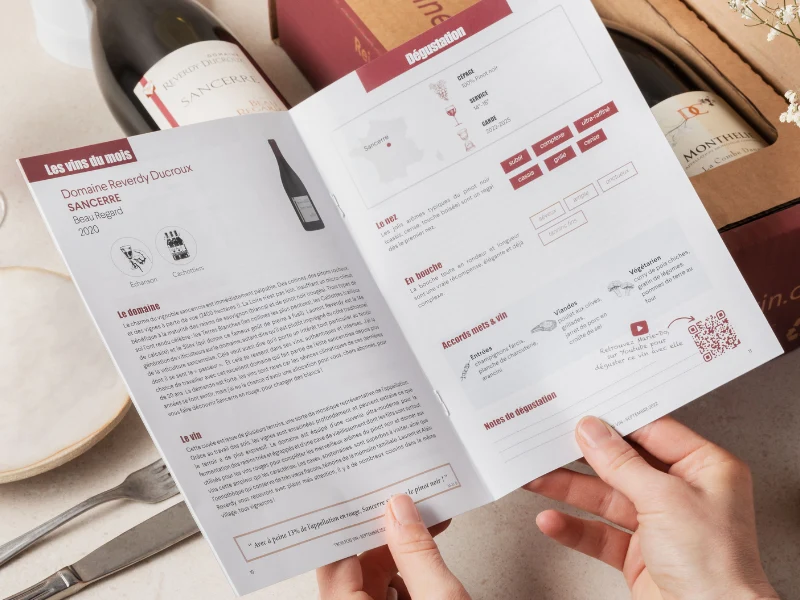 Coffret 3 grands vins et livret de dégustation