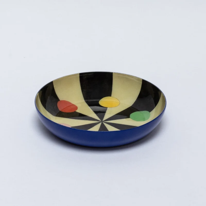 Plateau rond en émail - Benson's Colour Hexagon