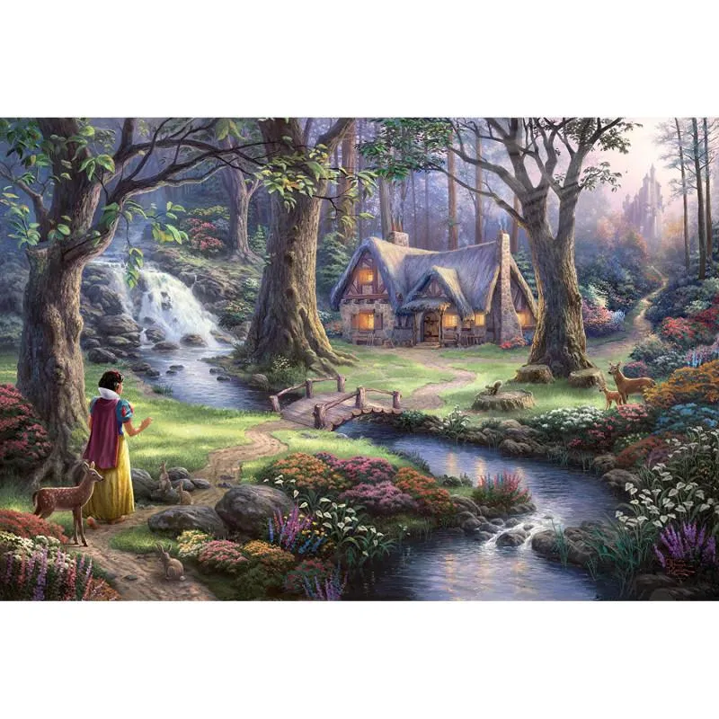 Puzzle Disney - Blanche - Neige Découvre La Chaumière