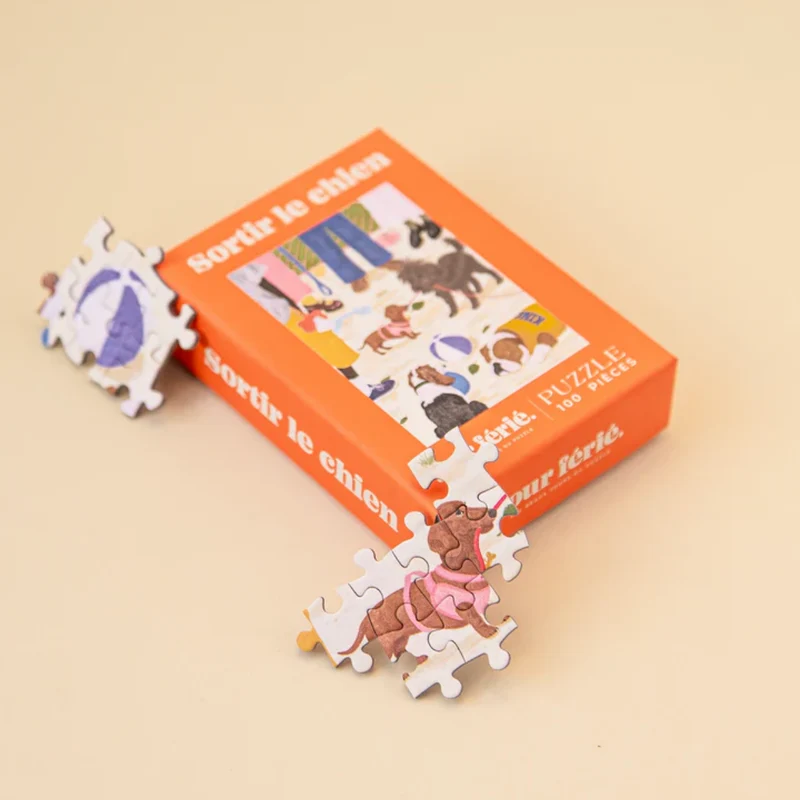 Puzzle Sortir le chien - 100 Pièces