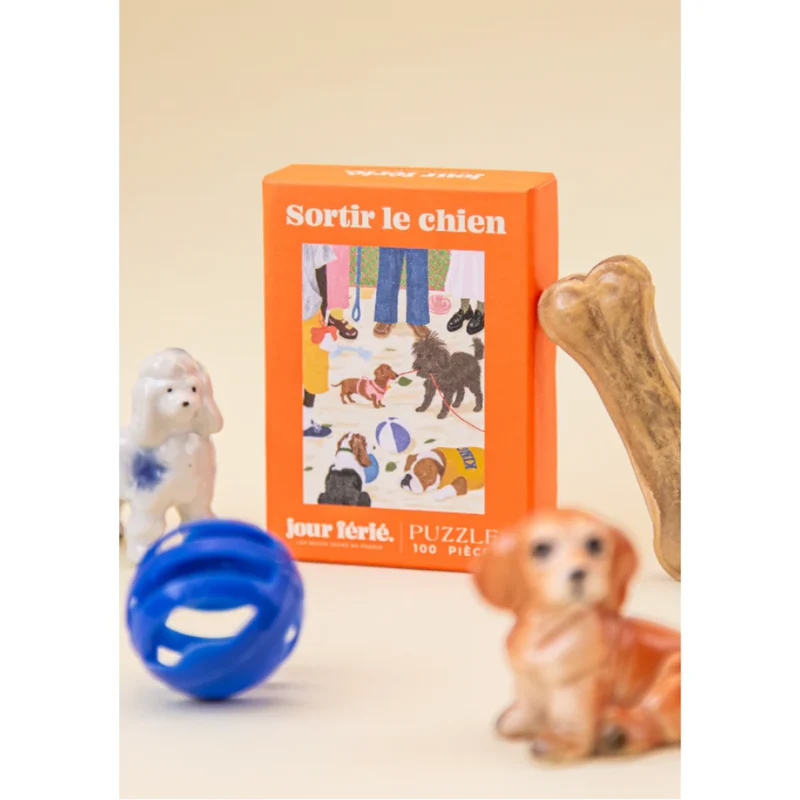 Puzzle Sortir le chien - 100 Pièces
