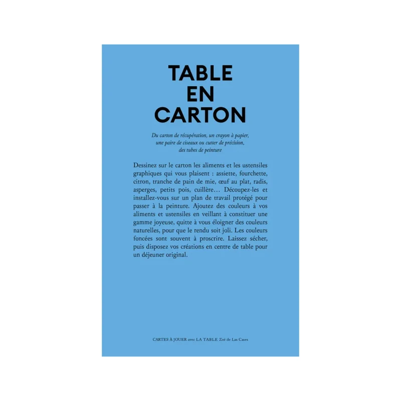 Jouer avec la table - Hachette Pratique