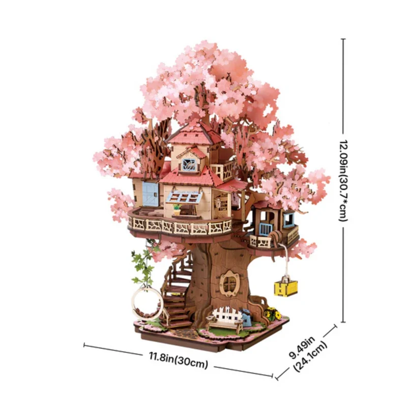 Kit Puzzle DIY Sakura Tree House