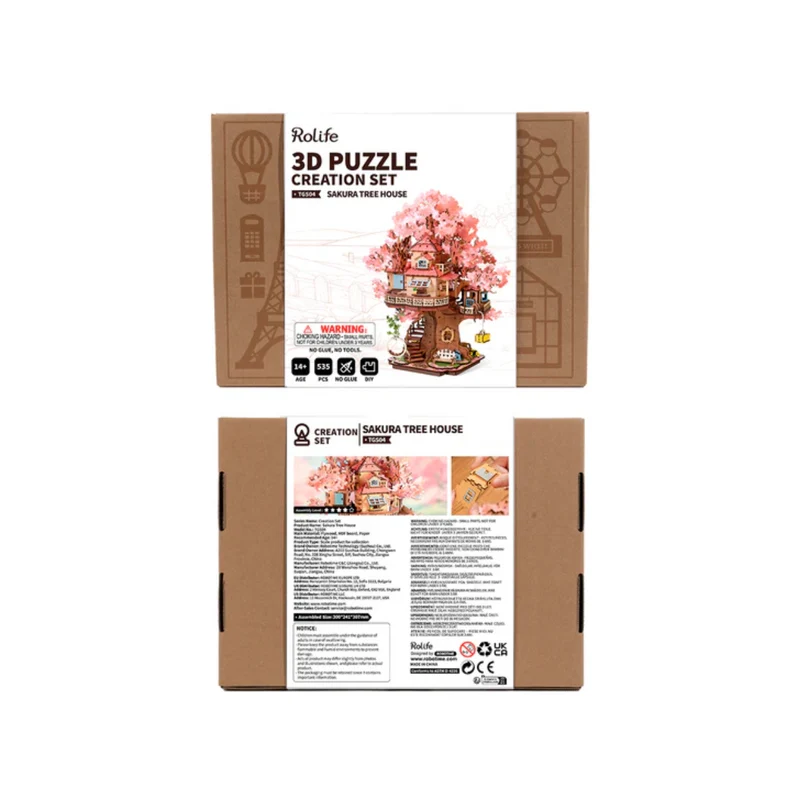 Kit Puzzle DIY Sakura Tree House