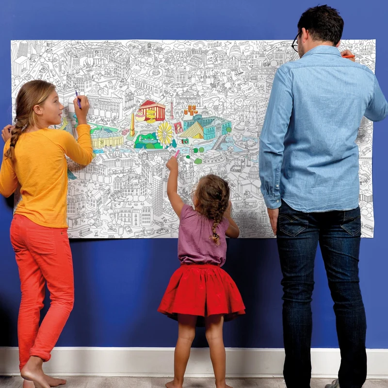Poster Geant A Colorier - Paris